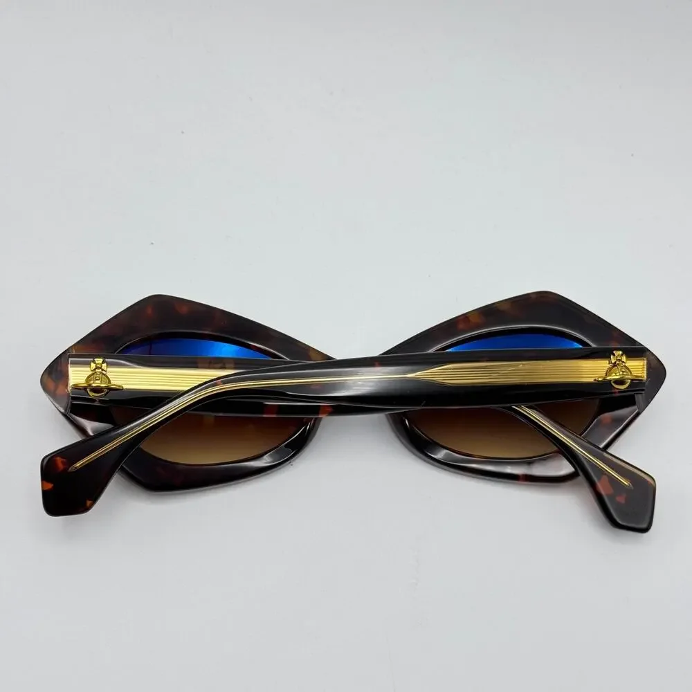 Vivienne Westwood Sunglasses VW5129 110 Havana Cat Eye Frame Brown Gradient Lens